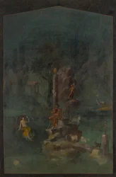 Polyphemus en Galatea in een landschap, van de keizerlijke villa in Boscotrecase